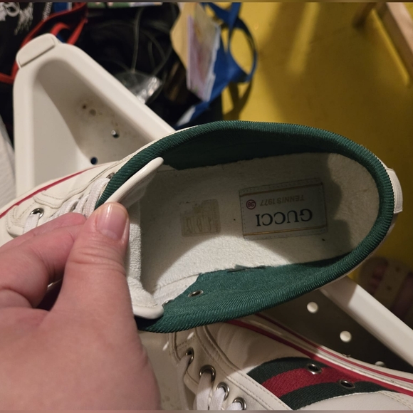 Authentic Gucci 1977 Tennis Shoes (White) - Picture 7 of 7